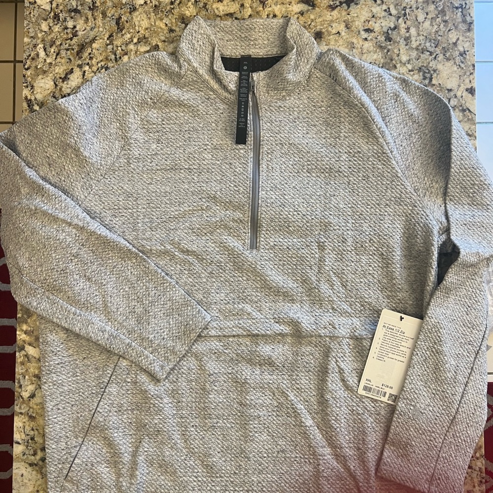LULULEMON At Ease 1/2 Zip color GRAY